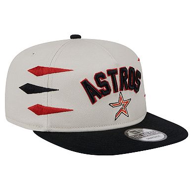 Men's New Era Cream Houston Astros Iron Golfer Snapback Hat