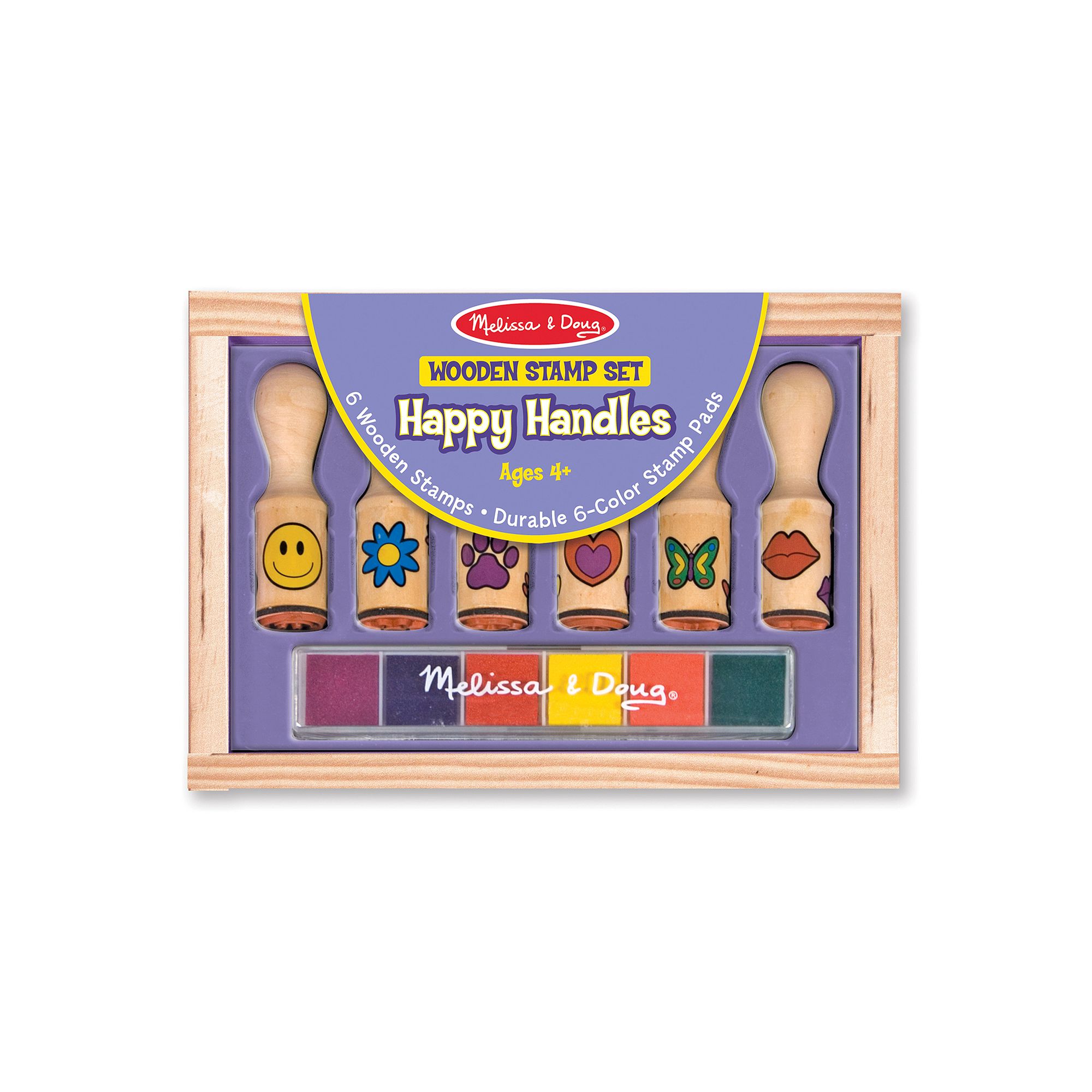 Melissa & Doug Happy Handle Stamp Set, Multicolor