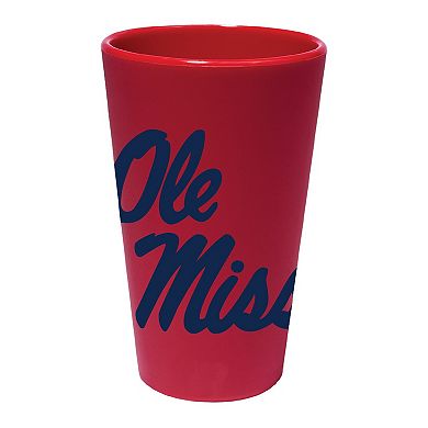 WinCraft Ole Miss Rebels 16oz. Team Color Silicone Pint Glass