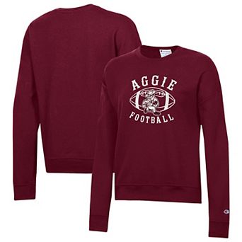Women's Champion Maroon Texas A&M Aggies Ol' Sarge Fleece Crewneck Pullover Sweatshirt