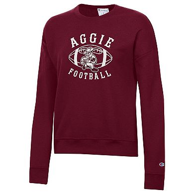 Women's Champion Maroon Texas A&M Aggies Ol' Sarge Fleece Crewneck Pullover Sweatshirt