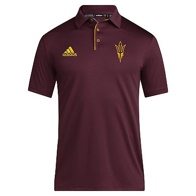 Men's adidas Maroon Arizona State Sun Devils 2024 Coaches AEROREADY Polo