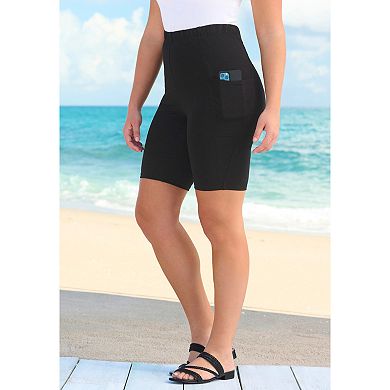 Roaman's Women's Plus Size Side-Pocket Bike Short