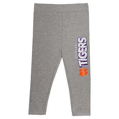 Girls Juvenile Orange Clemson Tigers Preschool Clubhouse Pullover Hoodie & Legging Set