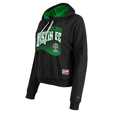 Women's 5th & Ocean by New Era Black Austin FC Throwback Pullover Hoodie