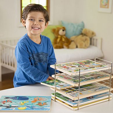 Melissa & Doug Single Wire Puzzle Rack