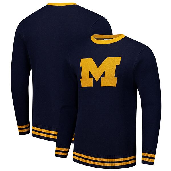Yale Michigan Vintage Sweatshirt - Retro Sportdesign In Marineblau Für Echte Fans