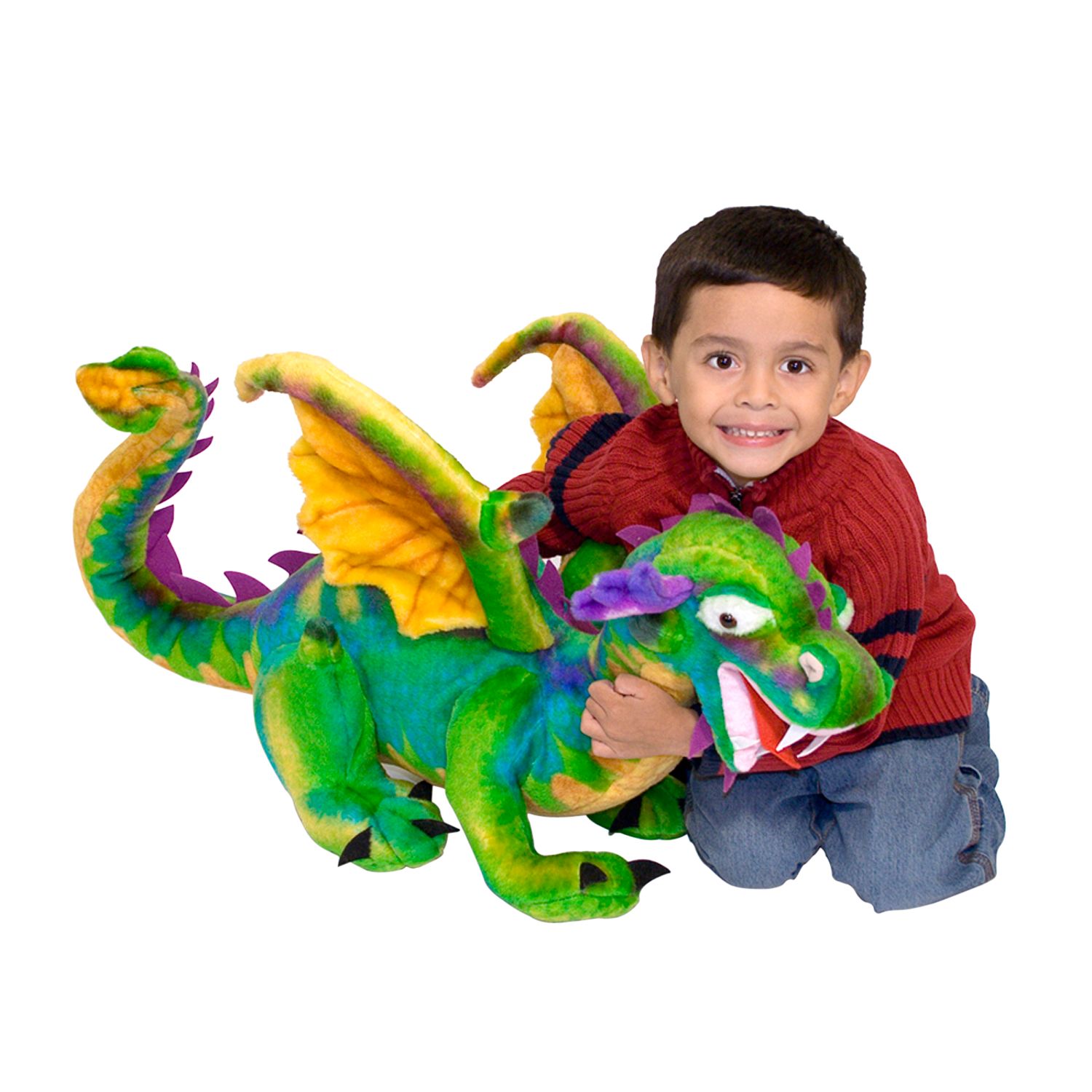 green plush dragon