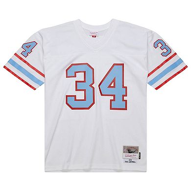 Men's Mitchell & Ness Earl Campbell White Houston Oilers 1979 Legacy Replica Jersey