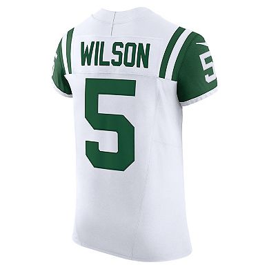 Men's Nike Garrett Wilson White New York Jets Classic Alternate Vapor F.U.S.E. Elite Jersey