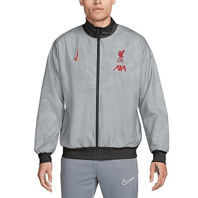 Men's Nike Gray Liverpool 2024/25 Third Strike Anthem Full-Zip Jacket
