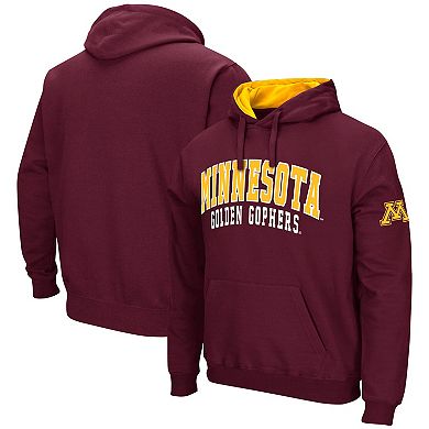 Men's Colosseum Maroon Minnesota Golden Gophers Double Arch Pullover Hoodie