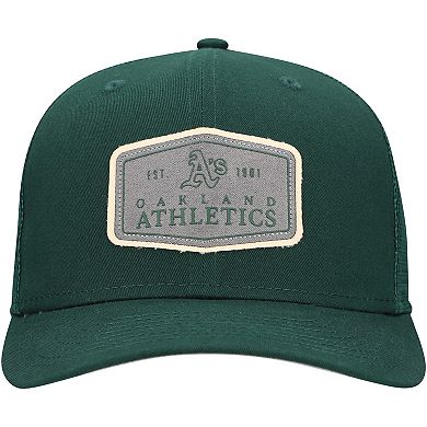 Men's New Era Green Oakland Athletics Labeled 9SEVENTY Stretch-Snap Adjustable Hat