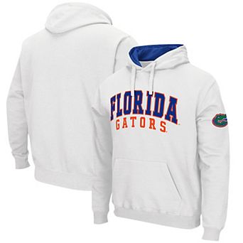 Men's Colosseum White Florida Gators Double Arch Pullover Hoodie