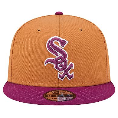 Men's New Era Brown/Purple Chicago White Sox Color Pack Two-Tone 9FIFTY Snapback Hat