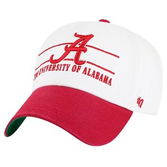 Men's '47 White Alabama Crimson Tide Gridiron Clean Up Adjustable Hat