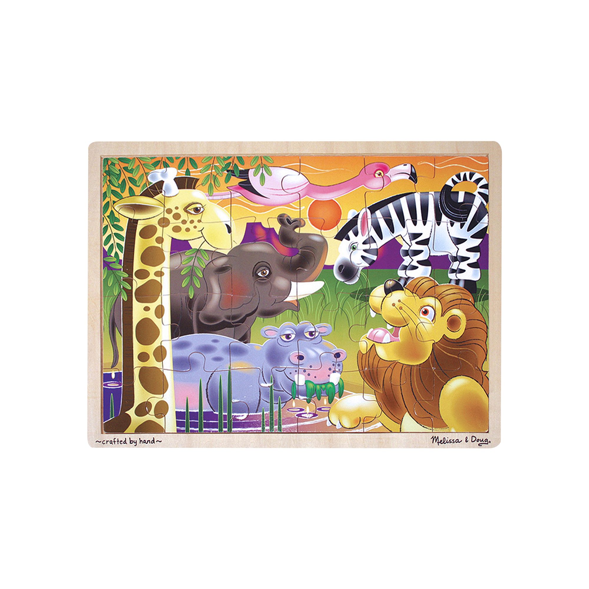 Melissa & Doug African Plains Jigsaw Puzzle, Multicolor
