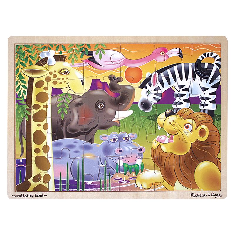 Melissa & Doug African Plains Jigsaw Puzzle, Multicolor