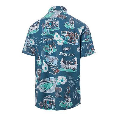 Men's Reyn Spooner Kelly Green Philadelphia Eagles Scenic Button-Down Shirt