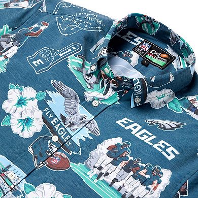 Men's Reyn Spooner Kelly Green Philadelphia Eagles Scenic Button-Down Shirt
