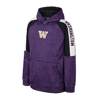 Youth Colosseum Purple Washington Huskies Pullover Hoodie