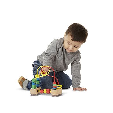 Melissa & Doug First Bead Maze - Wooden Educational Toy for Floor, High Chair, or Table