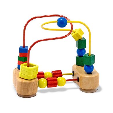 Melissa & Doug First Bead Maze - Wooden Educational Toy for Floor, High Chair, or Table