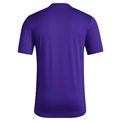 Men's adidas Purple Washington Huskies Locker Football Pre-Game AEROREADY T-Shirt