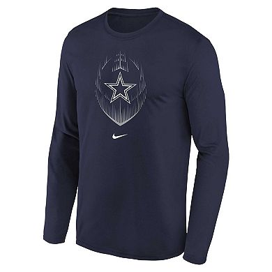 Preschool Nike Navy Dallas Cowboys Legend Icon Long Sleeve T-Shirt