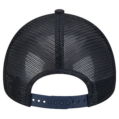 Men's New Era Navy Cleveland Guardians 9FORTY A-Frame Trucker Adjustable Hat