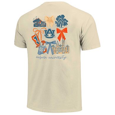 Unisex Image One Natural Auburn Tigers Comfort Colors Coquette T-Shirt