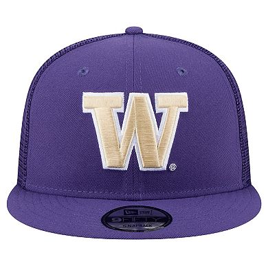 Men's New Era Purple Washington Huskies 9FIFTY Trucker Snapback Hat