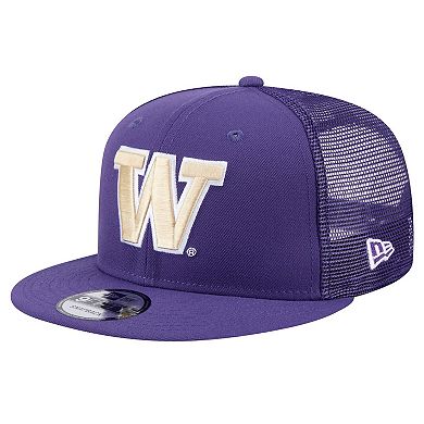 Men's New Era Purple Washington Huskies 9FIFTY Trucker Snapback Hat