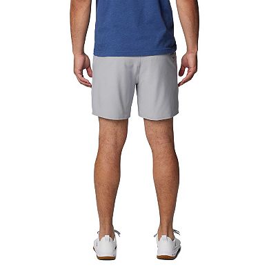 Men's Columbia Gray Clemson Tigers PFG Terminal Roamer Omni-Shade Stretch Shorts