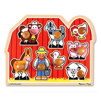 Melissa & Doug Large Farm Jumbo Knob Puzzle