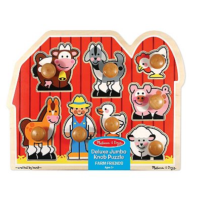 Melissa & Doug Large Farm Jumbo Knob Puzzle