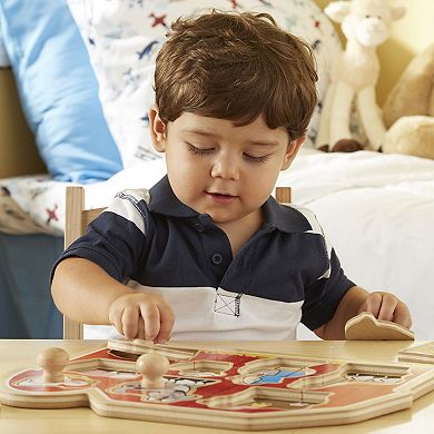 Melissa and Doug Large Farm Jumbo Knob Puzzle