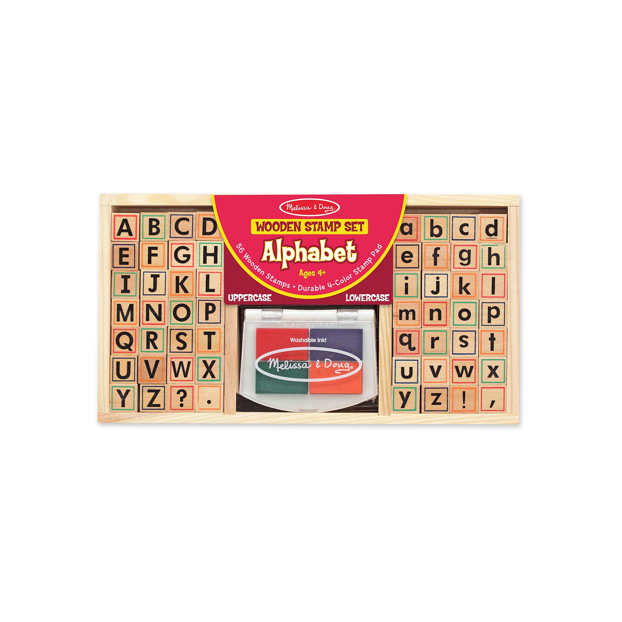 Melissa & Doug Alphabet Stamp Set, Multicolor
