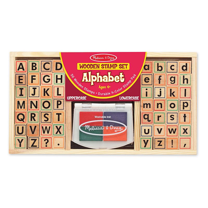 Melissa & Doug Alphabet Stamp Set, Multicolor