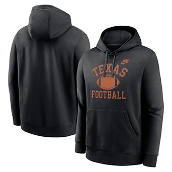 Men's Nike Black Texas Longhorns Legacy Football Icon Club Fleece Pullover Hoodie