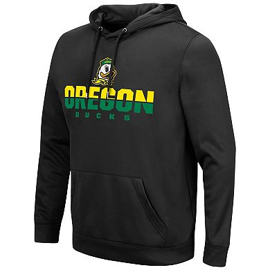 Men's Colosseum Black Oregon Ducks Lantern Pullover Hoodie