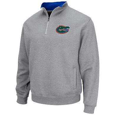 Men's Colosseum Heathered Gray Florida Gators Tortugas Team Logo Quarter-Zip Jacket