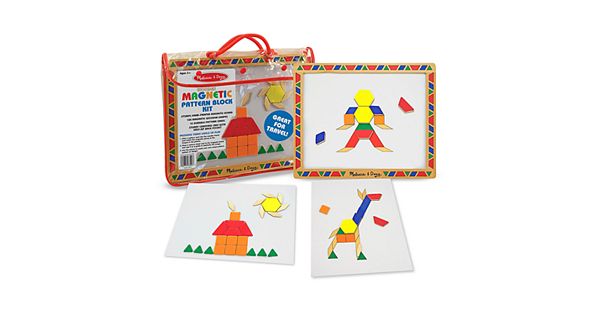 melissa & doug magnetic pattern block kit