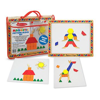 melissa & doug magnetic pattern block kit