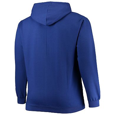 Men's Champion Royal Kentucky Wildcats Big & Tall Arch Over Logo Powerblend Pullover Hoodie