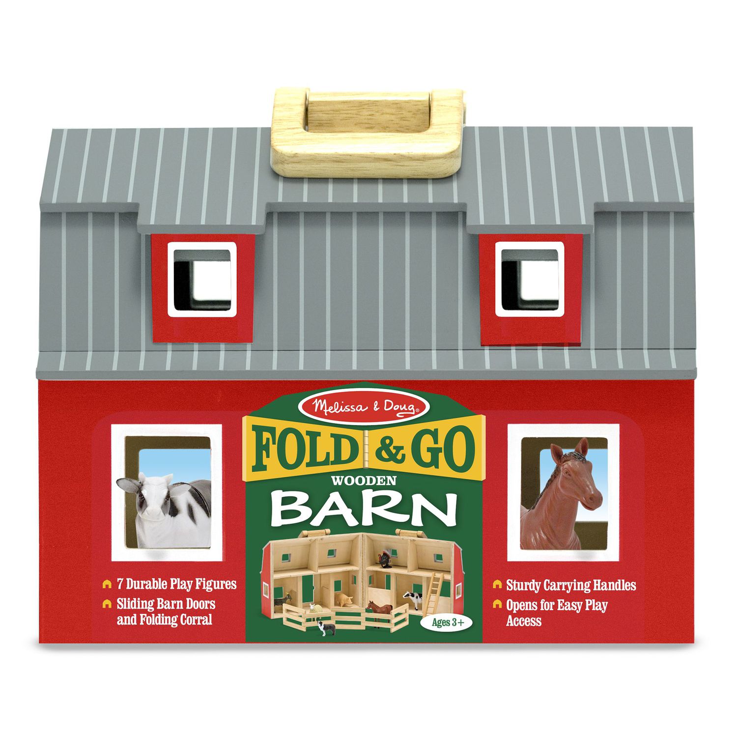 Детские фигурки Melissa & Doug Fold & Go Barn — фото 5