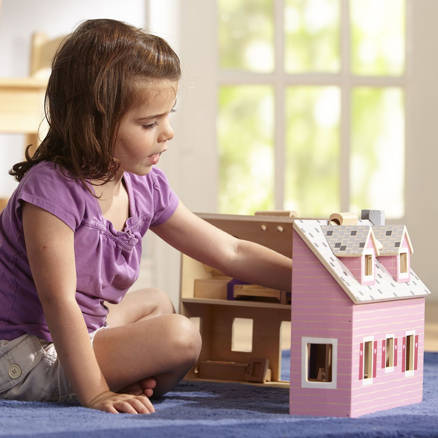 Мини-кукольный домик складной Melissa & Doug Fold & Go — фото 2