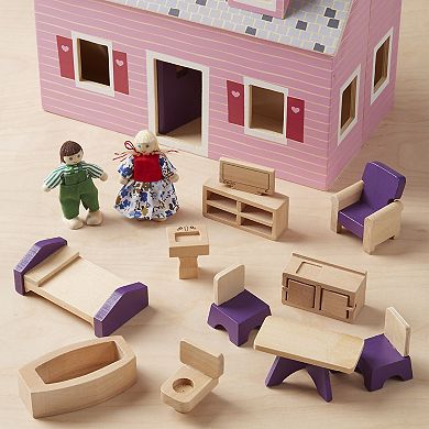 Melissa & Doug Fold & Go Mini Dollhouse