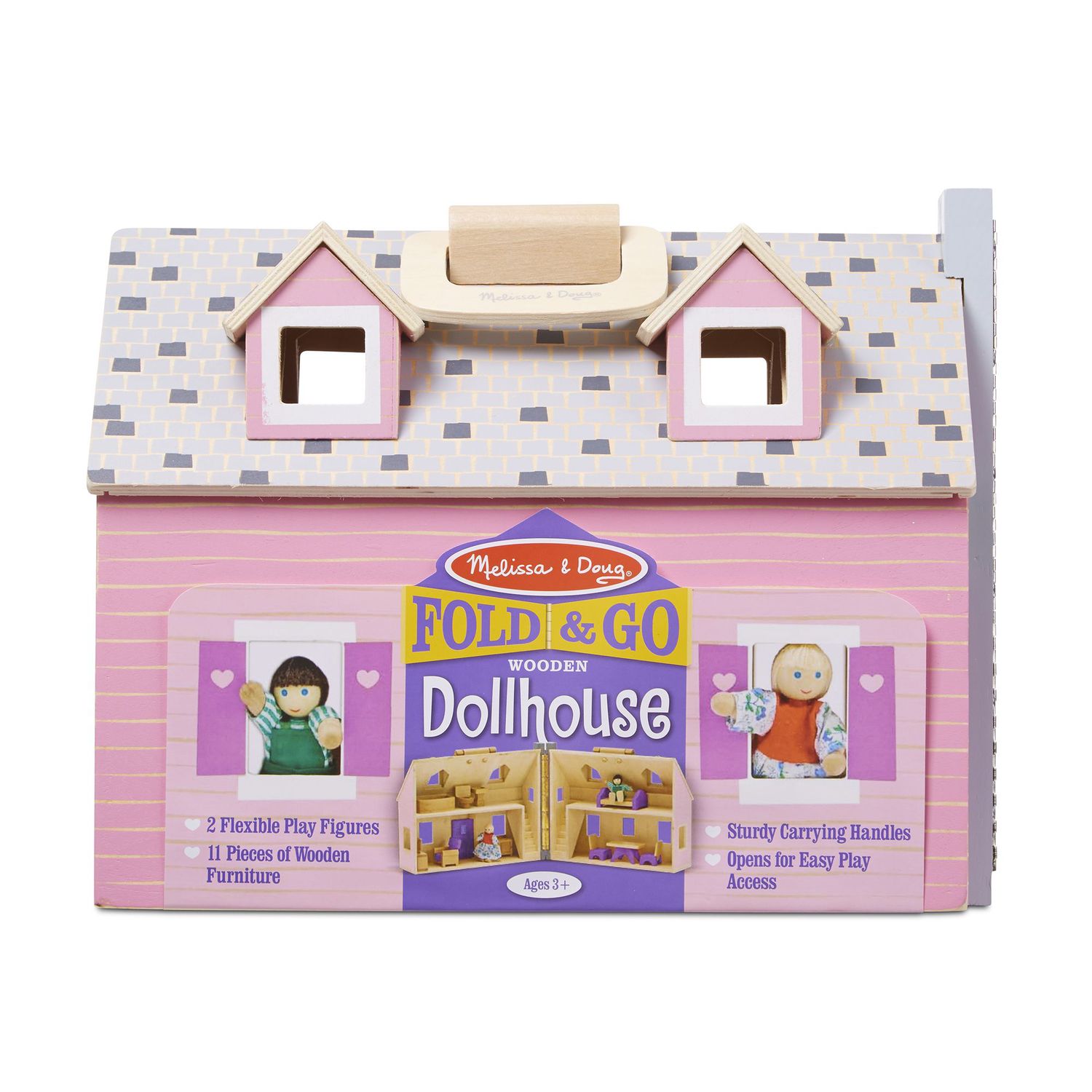 Мини-кукольный домик складной Melissa & Doug Fold & Go — фото 6