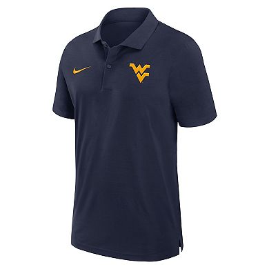 Men's Nike Navy West Virginia Mountaineers Sideline Woven Performance Polo